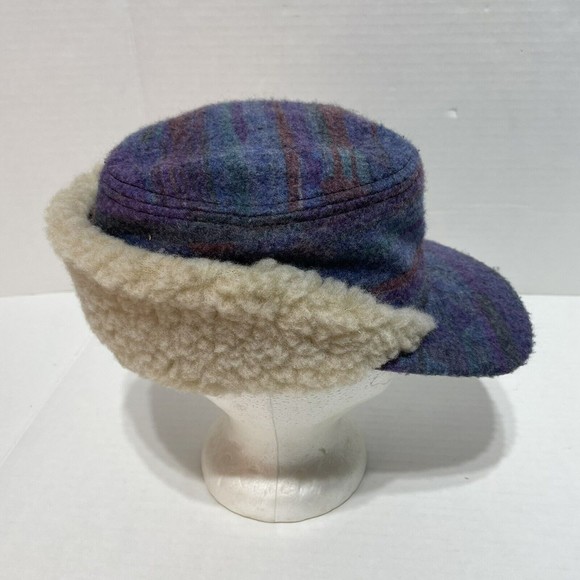 Vintage Cap America Winter Hat, Multicolored, Wool, Made in USA, Small, NWT, New - Picture 4 of 9